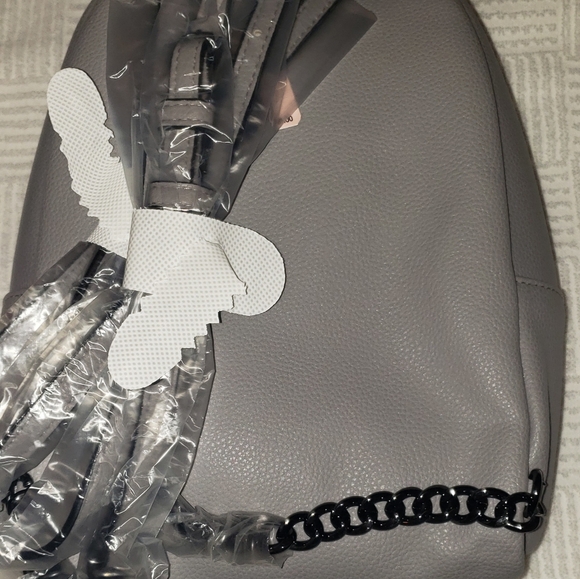 Victoria's Secret mini backpack/purse, Gray - Picture 9 of 9